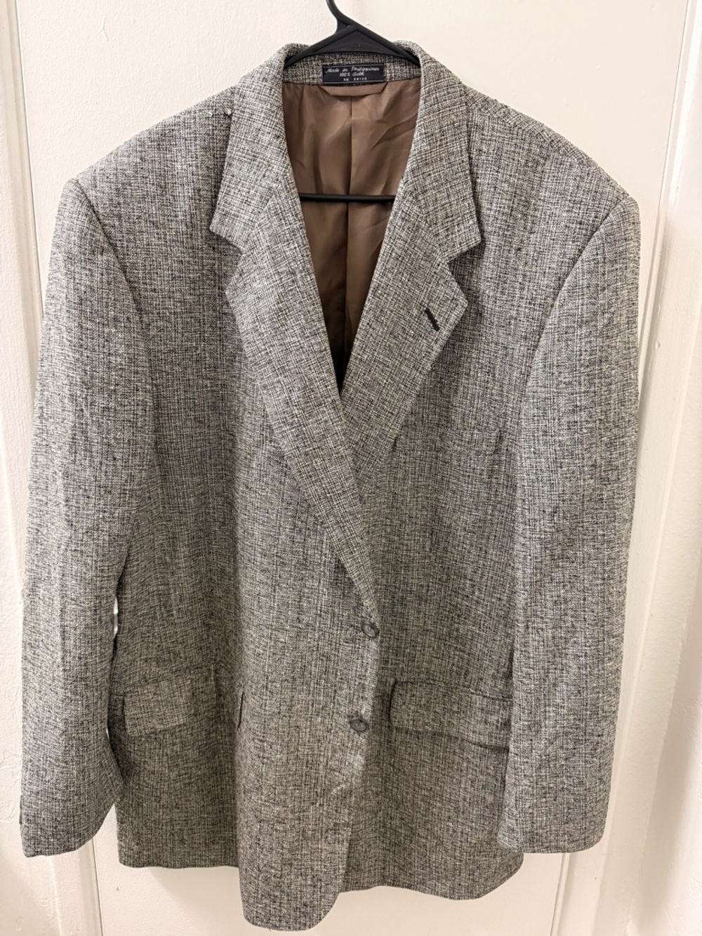 Classic Men's Gray Textured Blazer